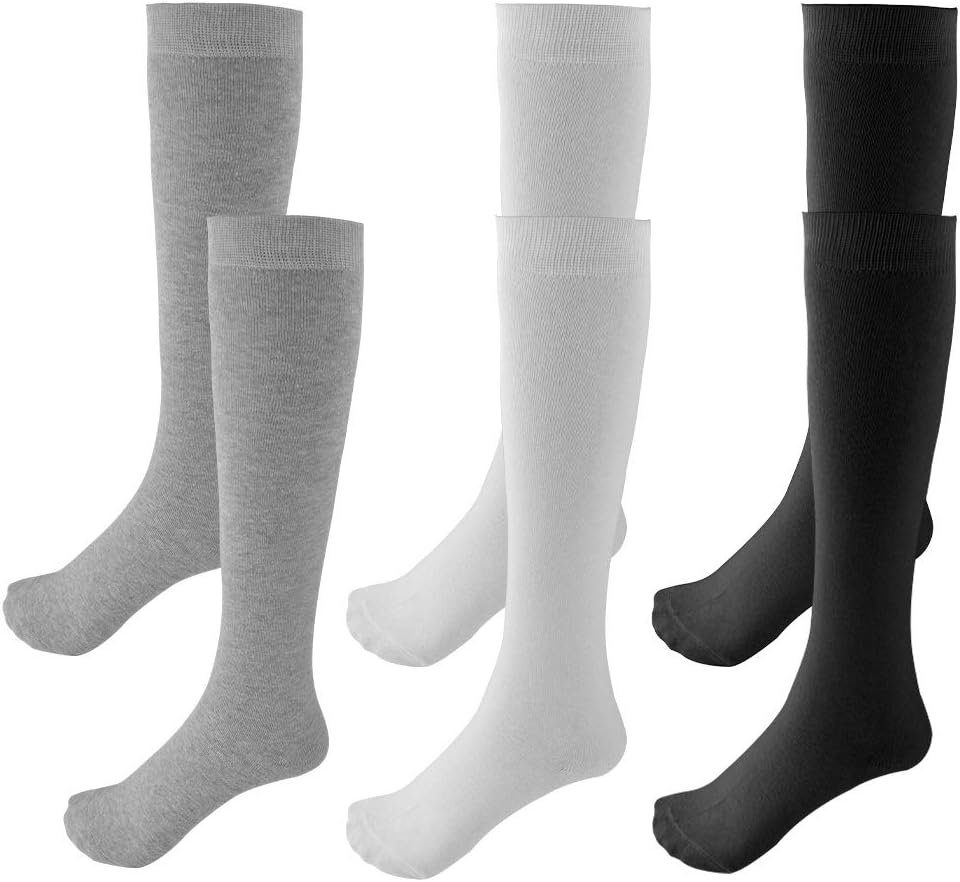 High-Quality School Uniform Cotton Knee-High Socks