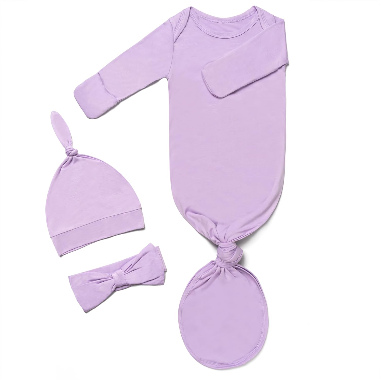 Baby Noah Knotted Gown Set for Newborns