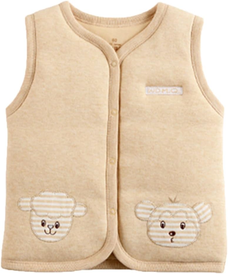 Monvecle - Cotton Warm Vests Baby Unisex SpringWinter Soft and Machine Washable