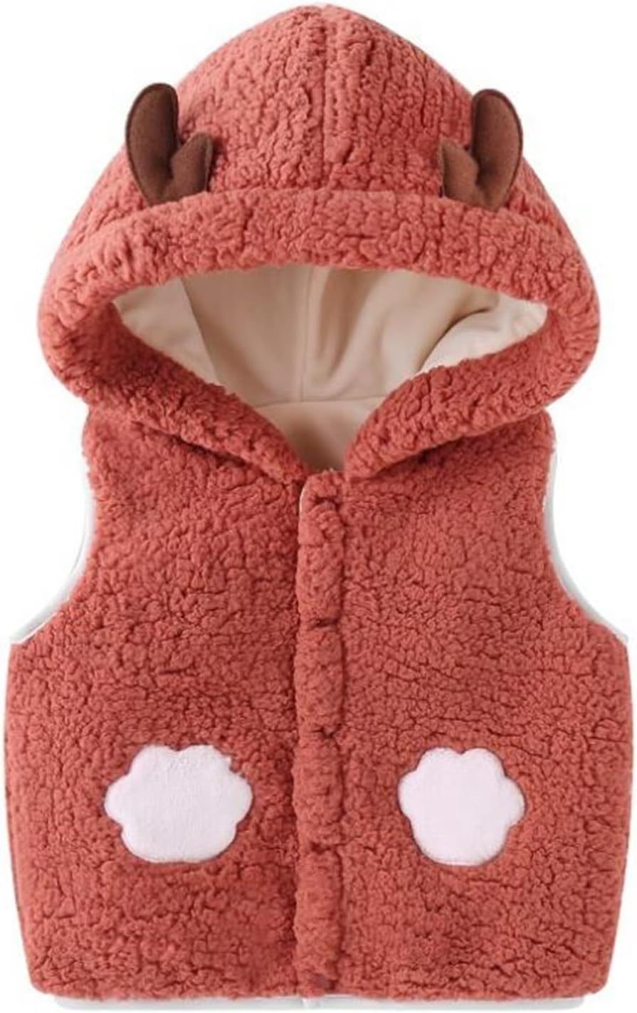 Warmstraw Baby Winter Vest Cute Fleece Jacket