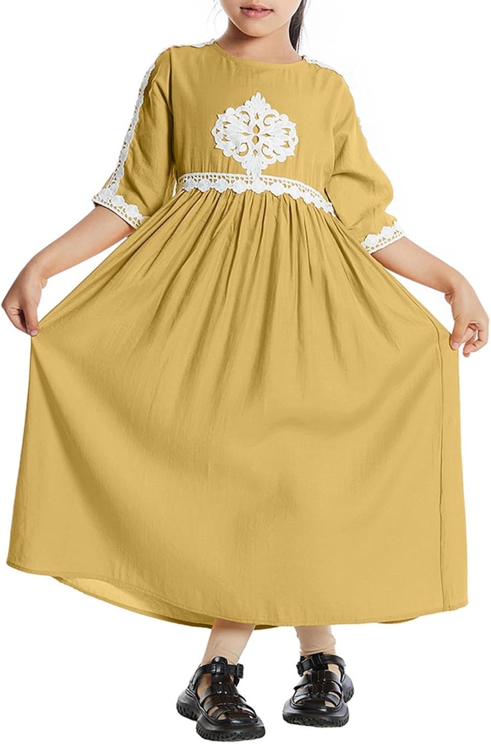 Beessbest Kids Girls Short Sleeve Abaya Over HYBRID TENSIO