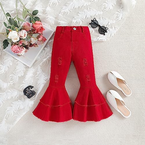 lightweight bell bottom flared Leggings for toddlers girls