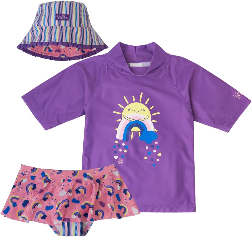 UV SKINZ Upf 50 - 3-Piece Womens Swimwear Set Enjoying Blue Water Safety