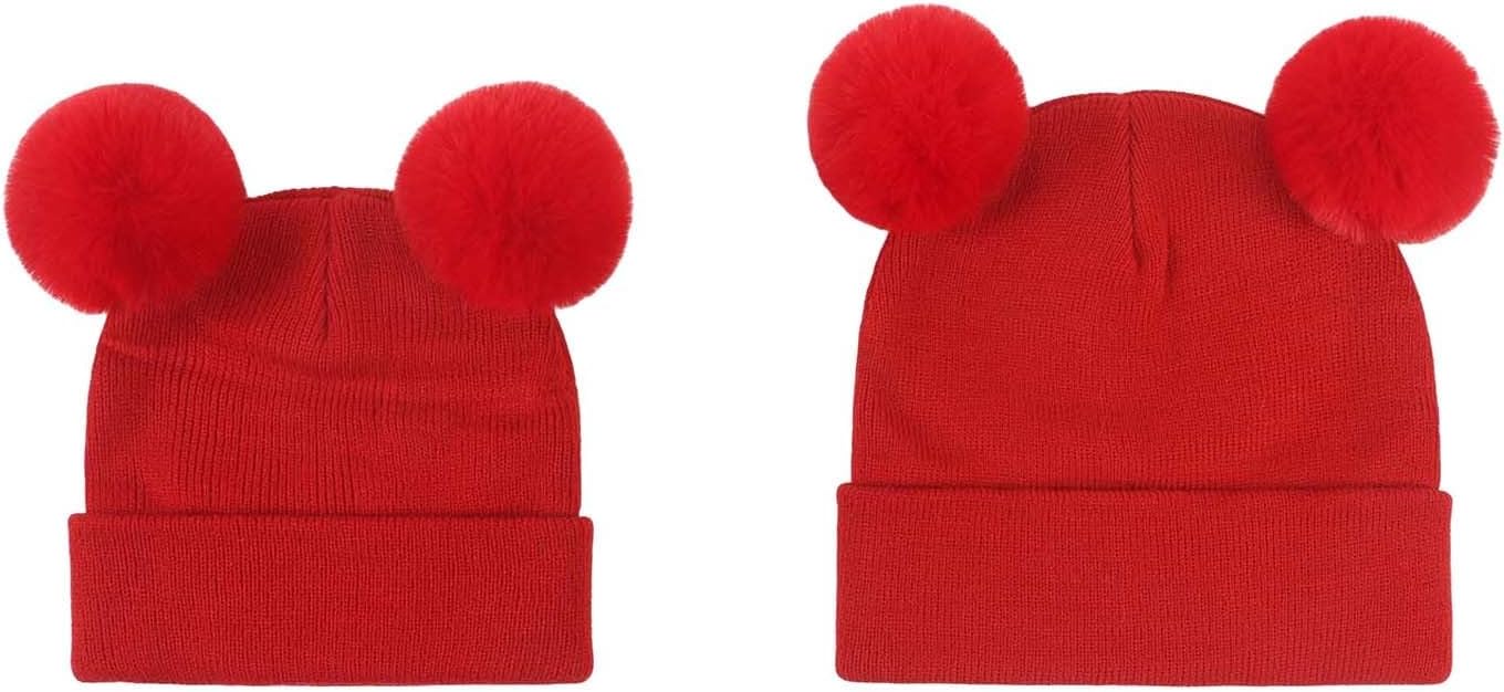 BILIKEYU Baby Winter Beanie Kids poms Hats