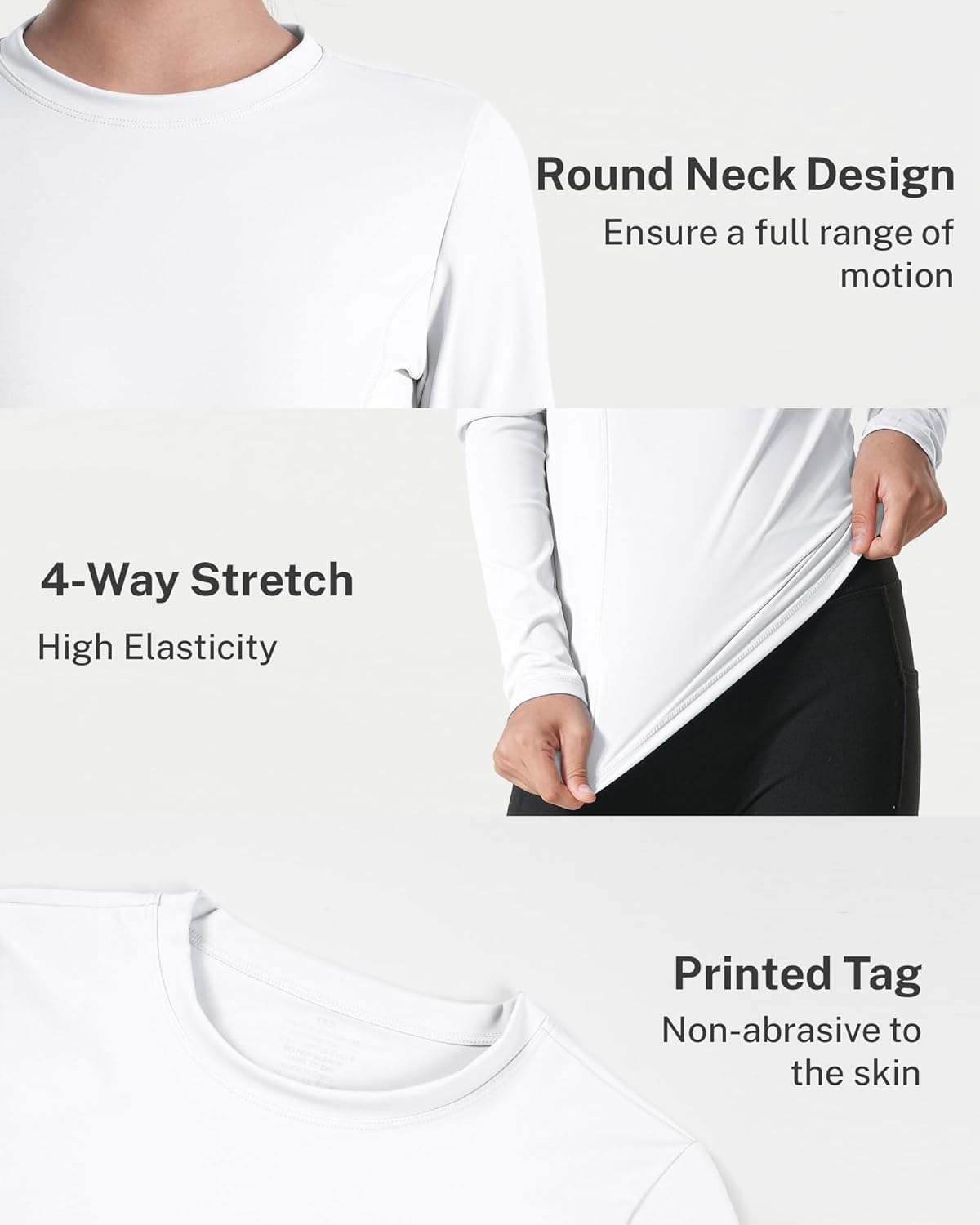ASMES Girls Long Sleeve Athletic T-Shirt