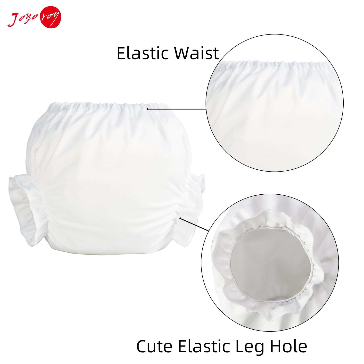Joyo Roy 4pc Set White Bloomer Pants for Baby