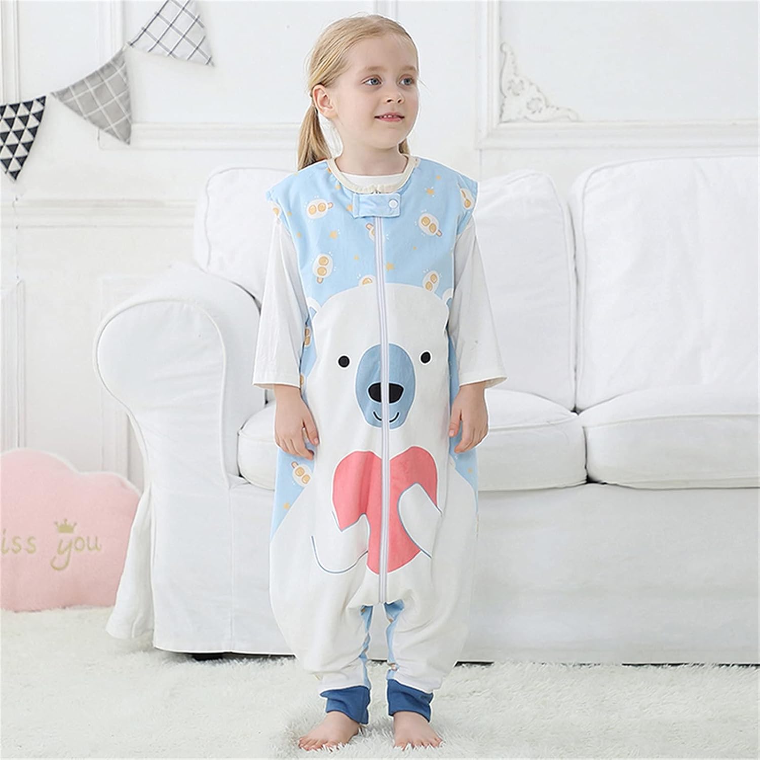 EnJoCho Cartoon Character Toddler Young Girl er Light Blue