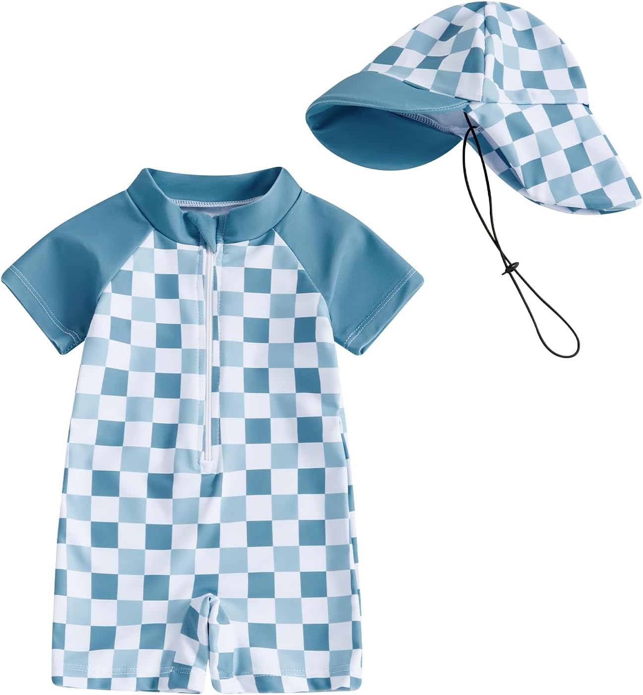 MAYUMMPY Swimwear Casual Zipper One-Piece Beachwear for Kids