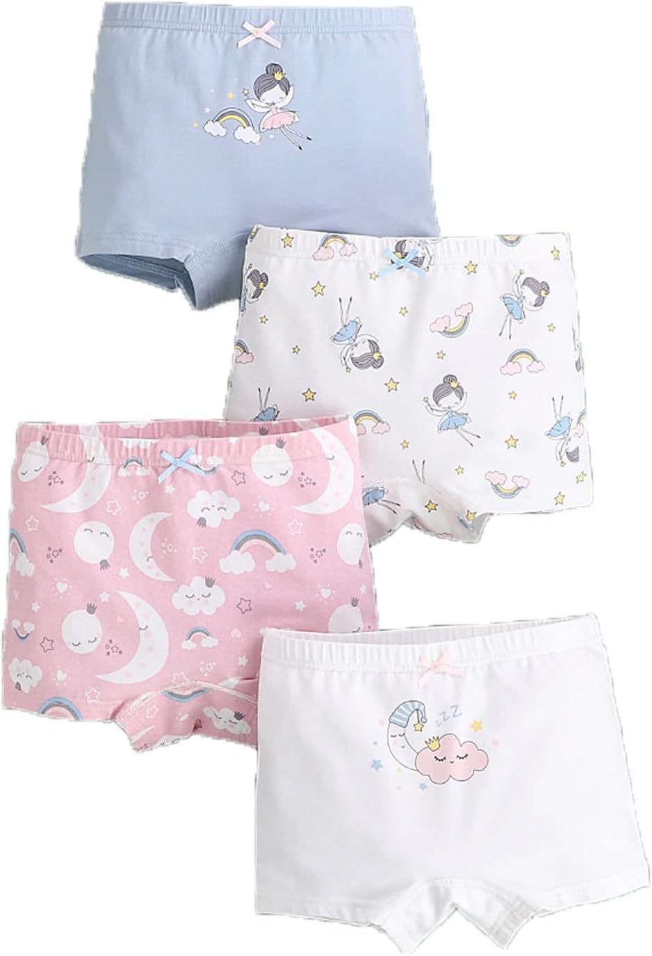 Girls Soft Comfort Knickers Assorted Boyshort Briefs