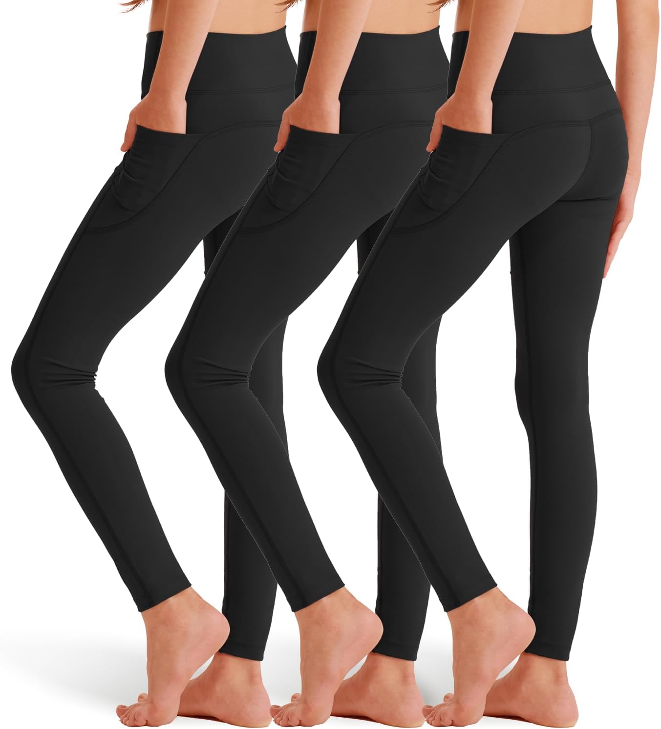 3-Piece Workout Leggings for Girls