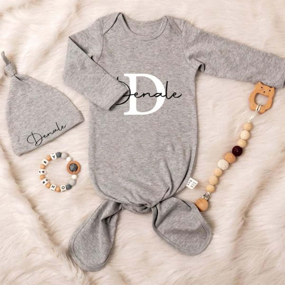 Personalized Hospital Gown for Newborn
