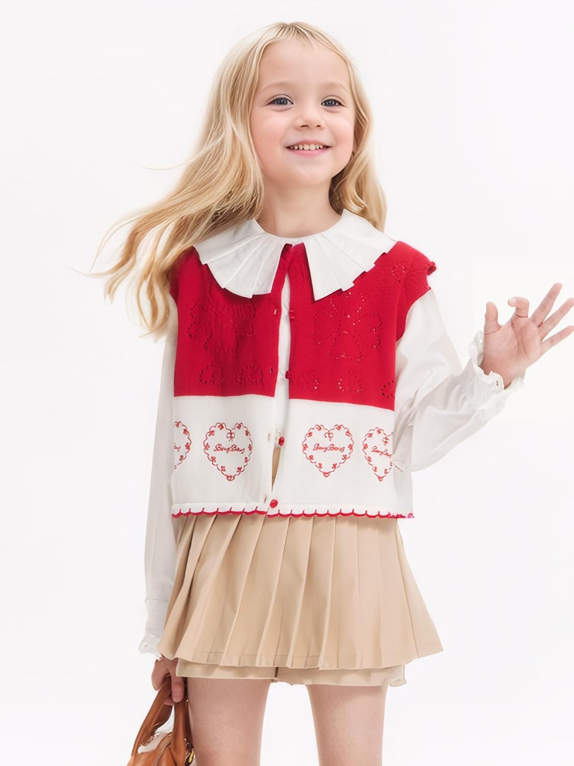Adorable Flower Print Knit Perfect Layering Piece for Fashionable Outfits