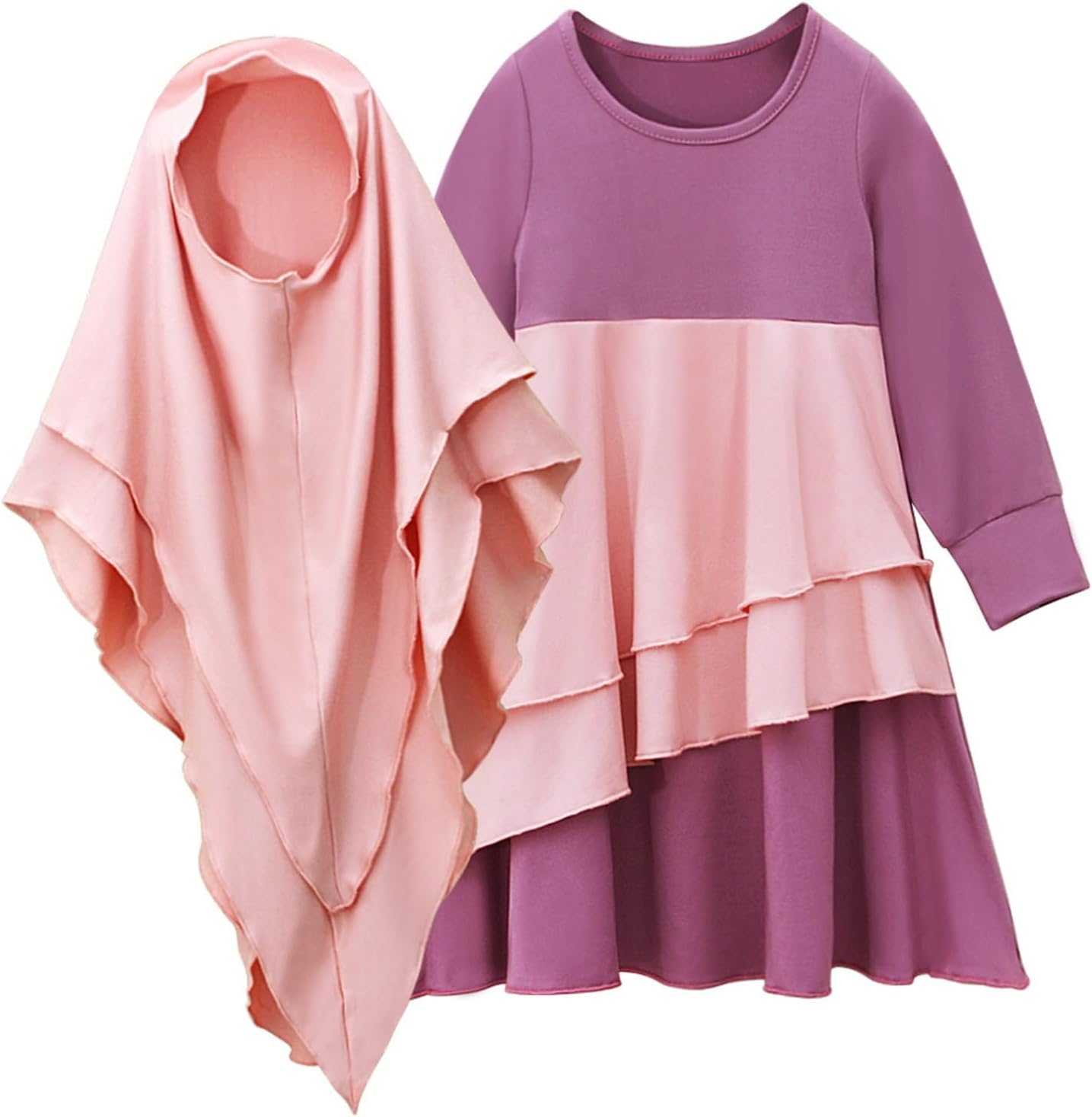 Hijab Abaya Robe for Baby Girls Soft Full Coverage Sleepy Look