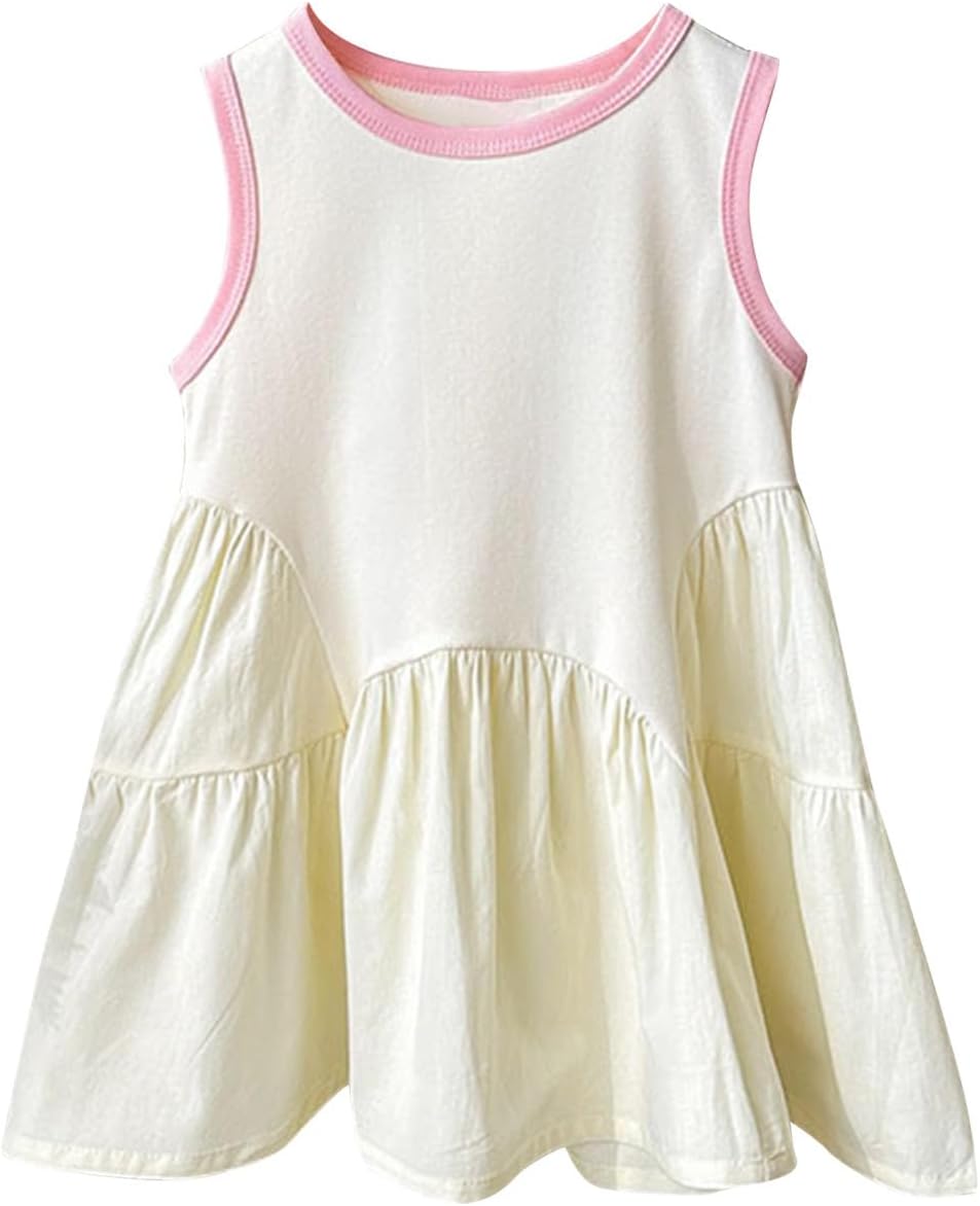 Cute Sleeveless Pleated Summer Dress for Kids and Teens