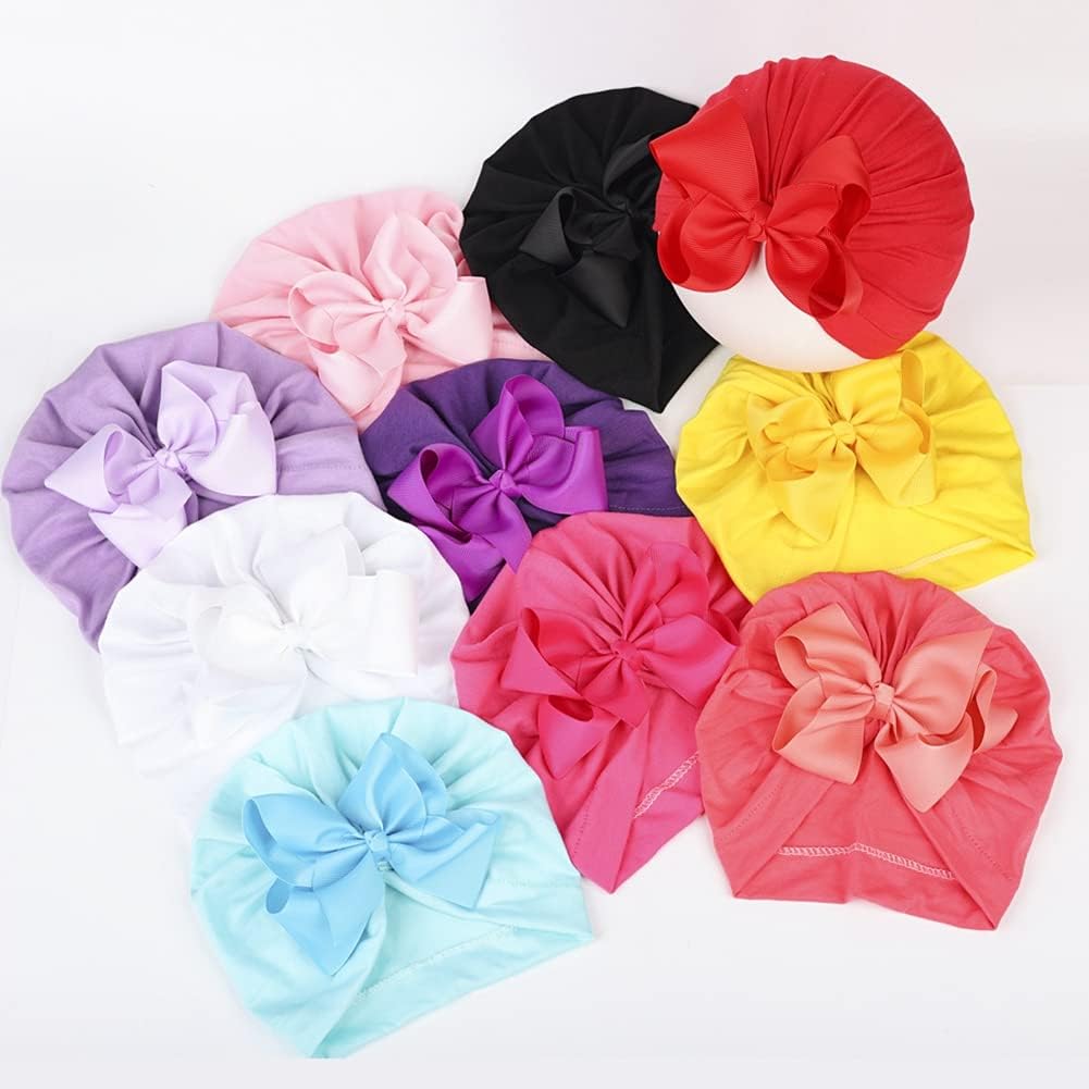 Perfect Newborn Turban Hat for Boys and Girls Dark Purple