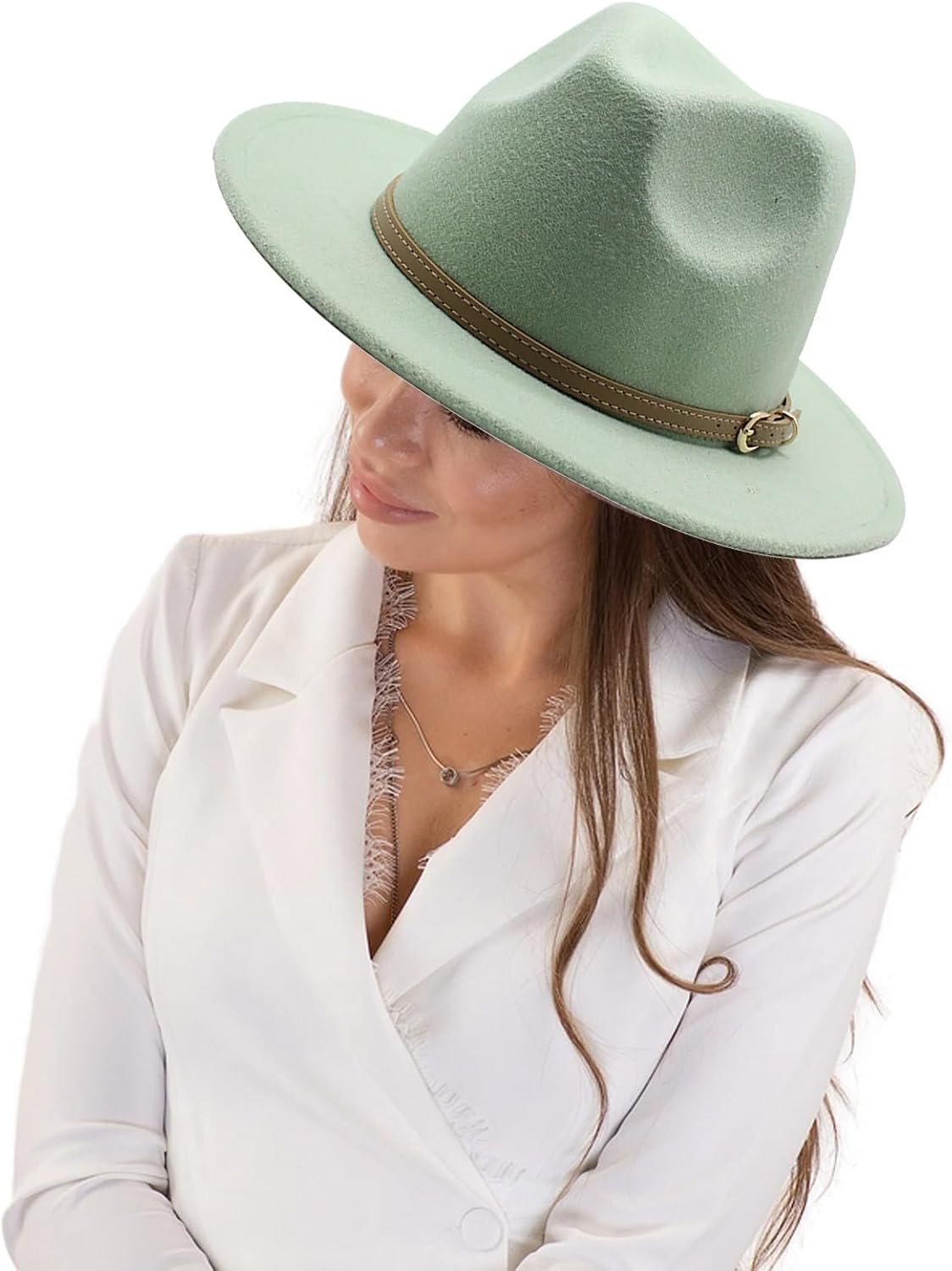 Mint Green Toddler Fedora for Kids