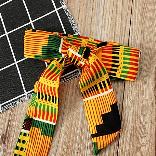 African Style Toddler Romper Set with Headband
