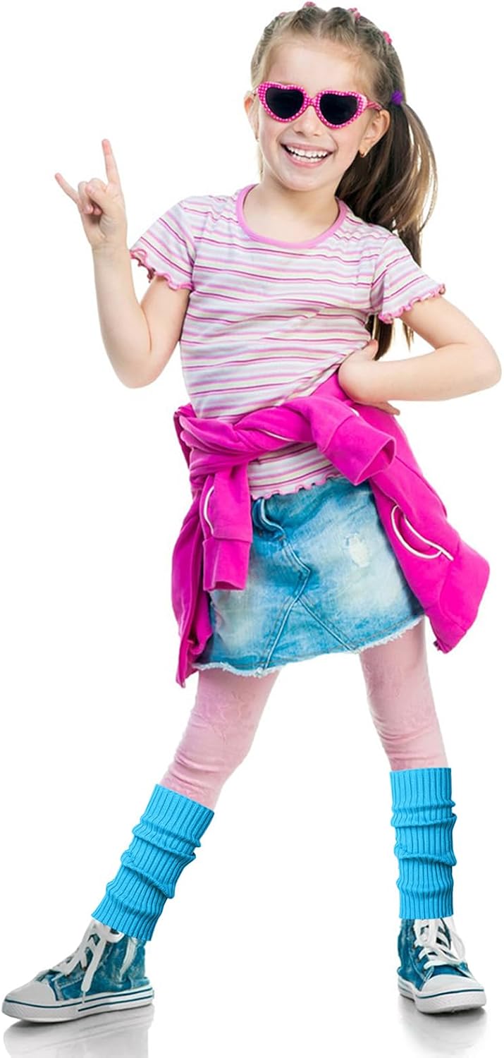 Popping Neon-Color Leg Warmer for Kids