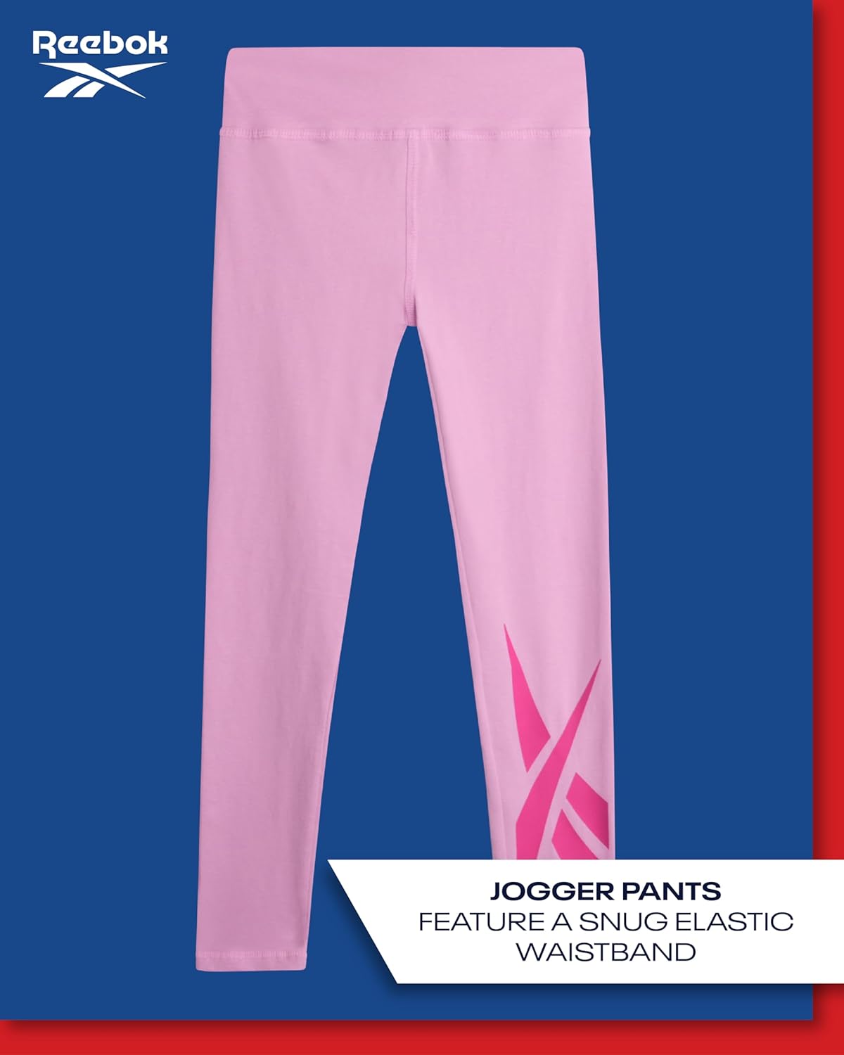 Reebok Girls Active Sweatsuit Set - 2-Piece Pullover Hoodie and Leggings 7-12