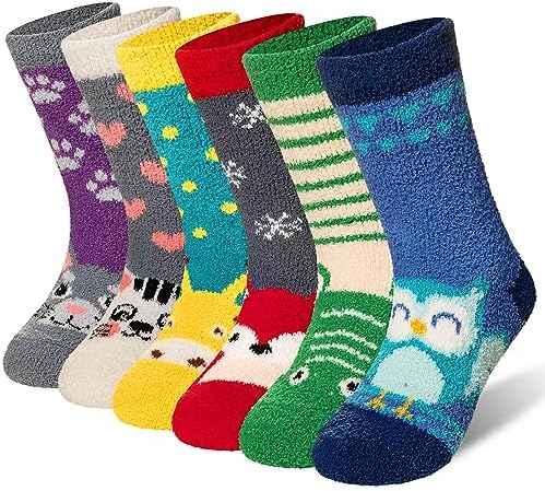 Eyean Kids Cozy Fuzzy Slipper Socks