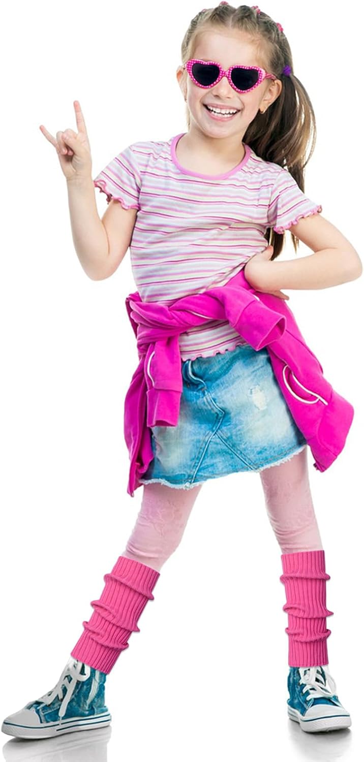 Bounce Back Knockout neon leg warmers for kids