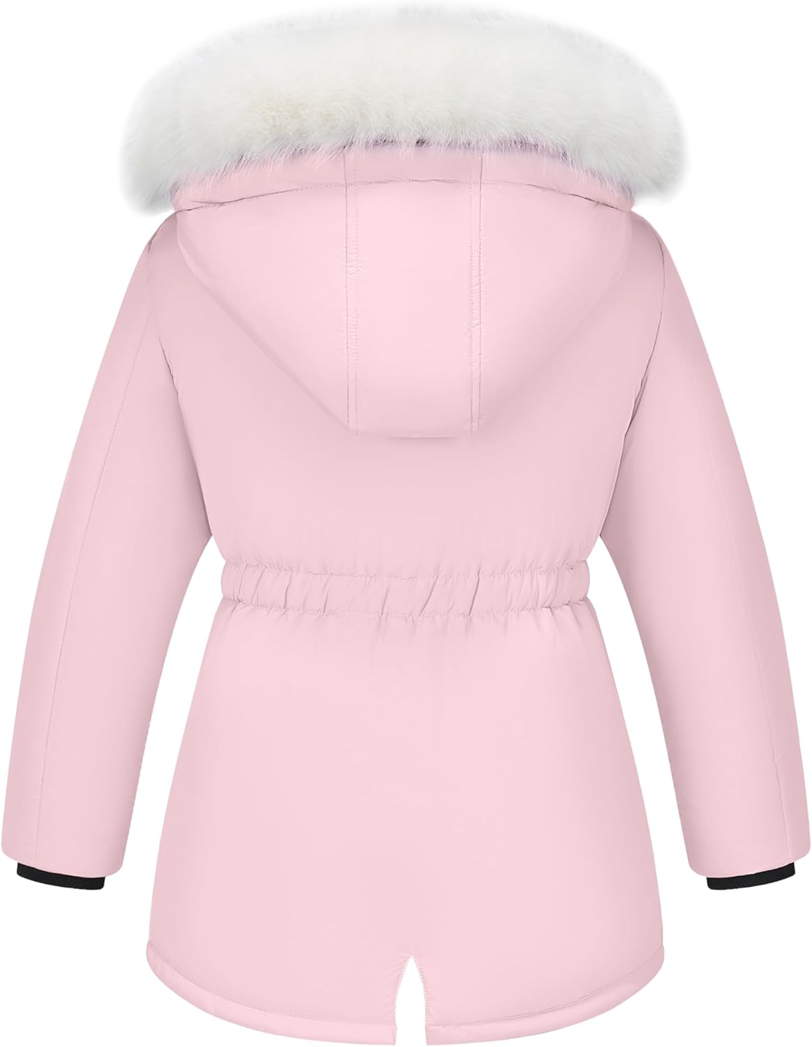 WULFUL Girls Winter Parka - Thicken Down-Like Fleece Mid-Length Waterproof Parka