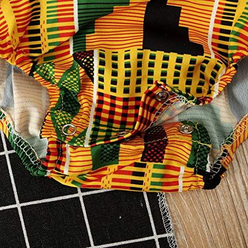 African Style Toddler Romper Set with Headband
