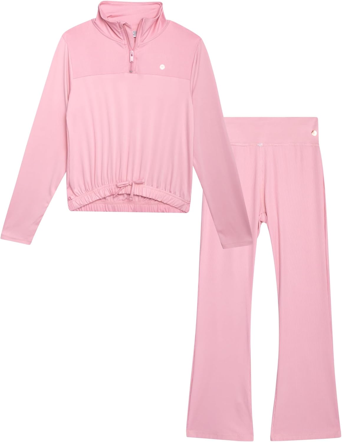 Cozy Fashionable RBX Youth Activewear Set Pullover Hoodie Flare Leggings for Girls