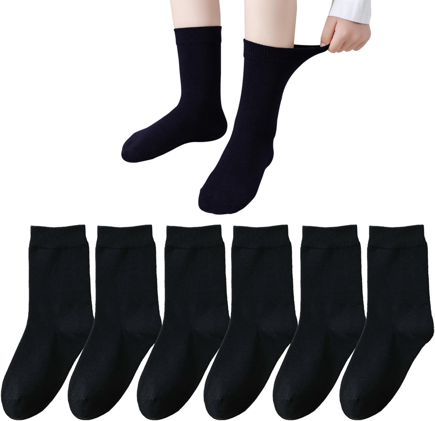 Marchare Kids Seamless Crew Socks - Soft Reliable