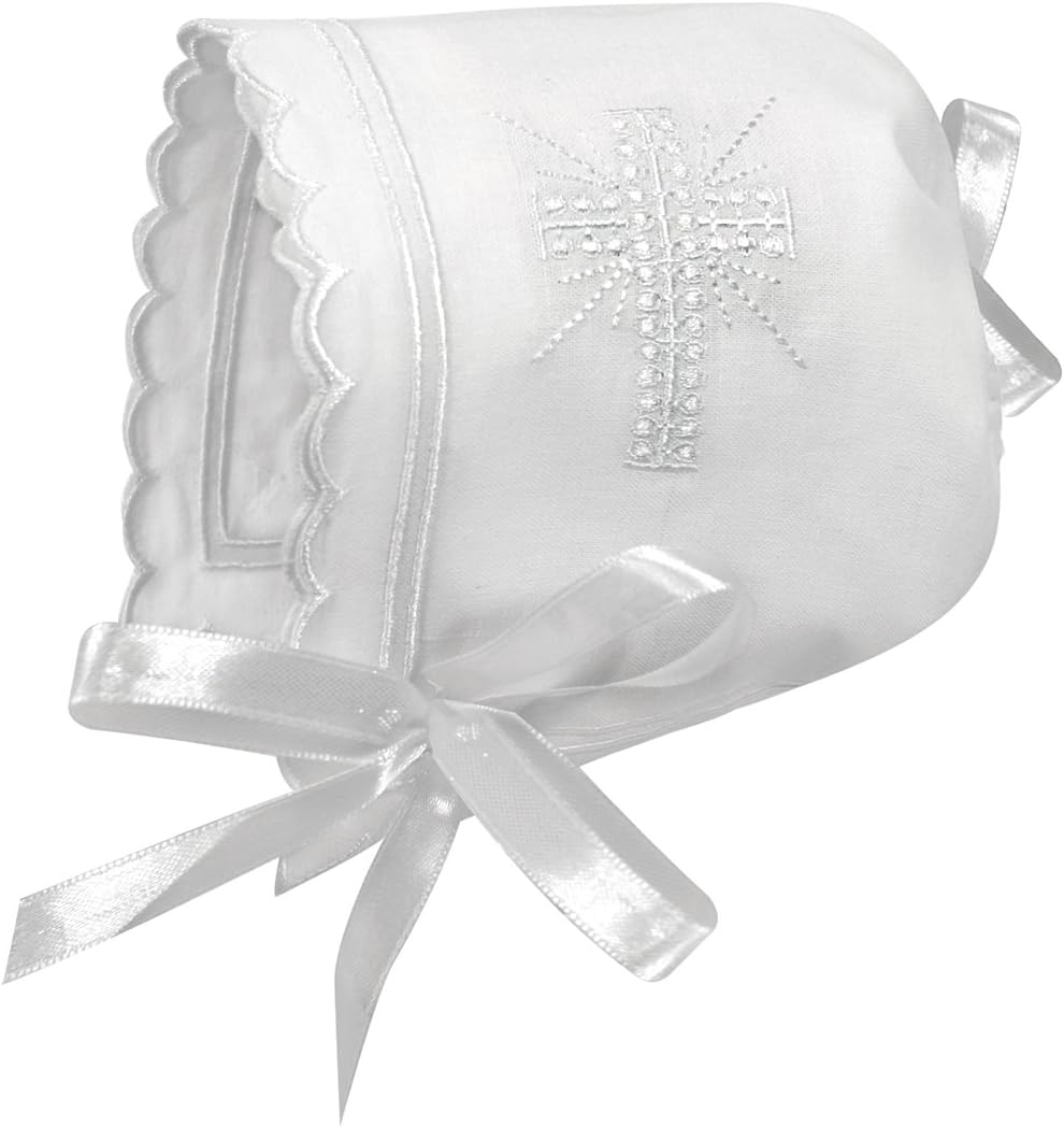 Stephan Baby Girls Christening Bonnet