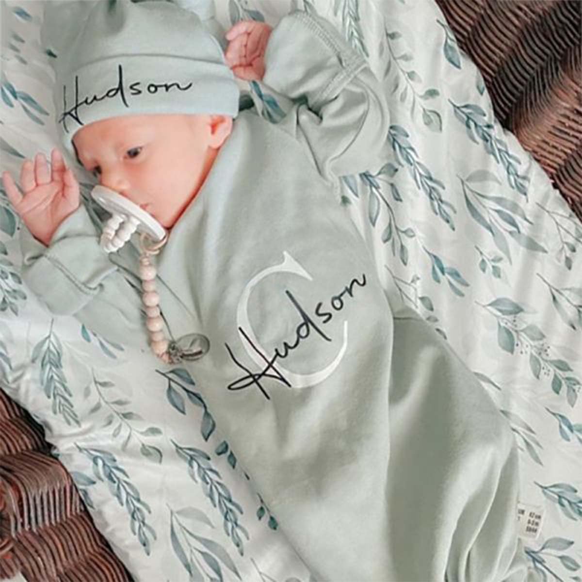 Personalized Hospital Gown for Newborn