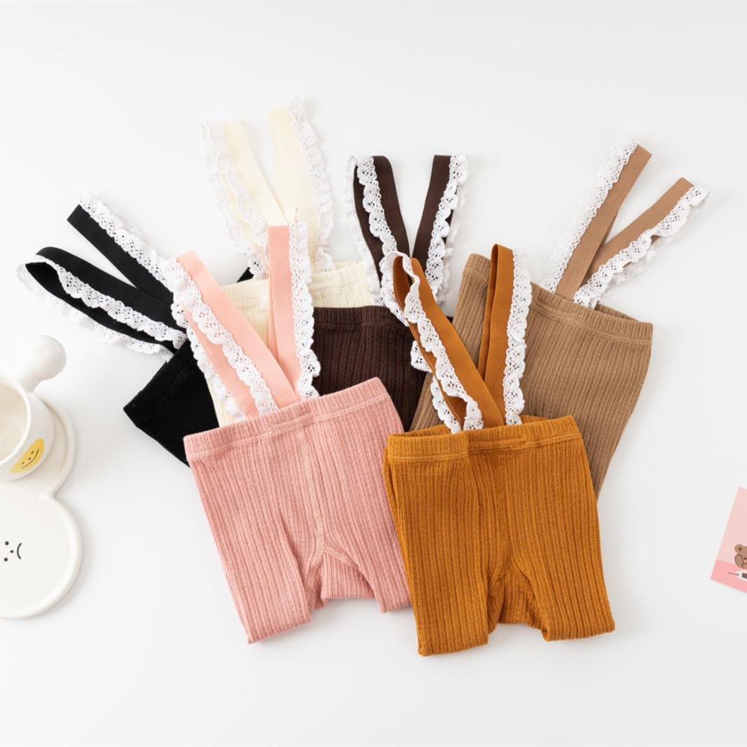 Comfy Symmetrical Baby Girls Tights with Suspenders