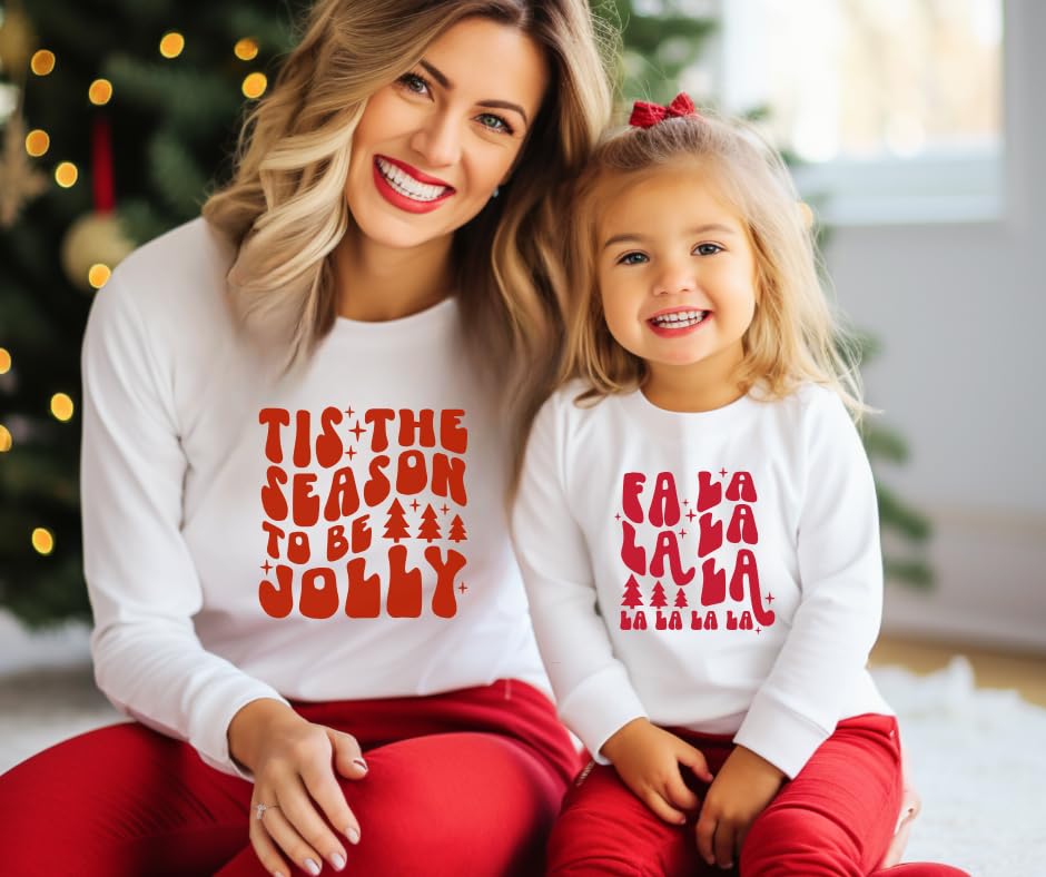Tis the Season to Be Jolly Mommy and Me Sweatshirts