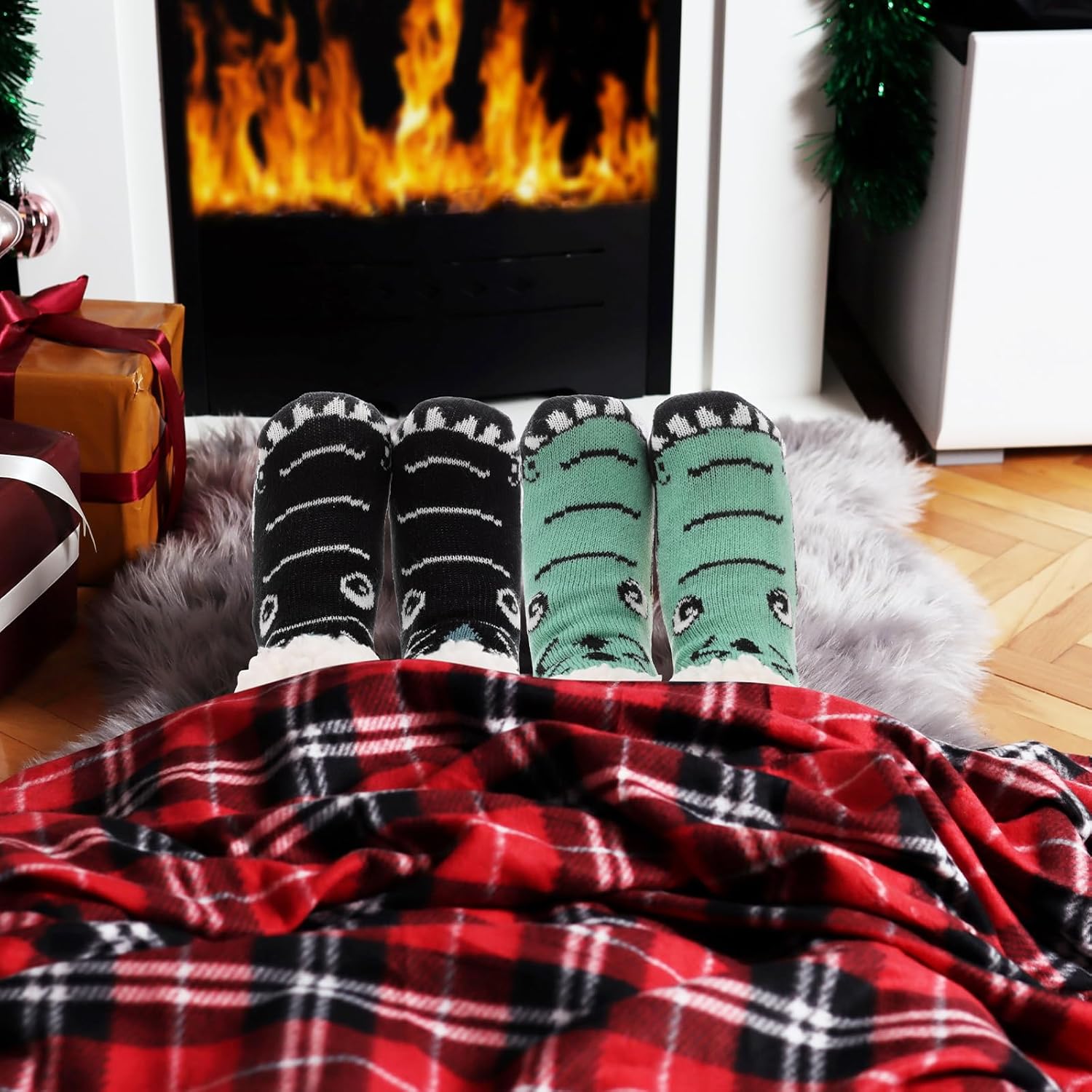 Perfect Cozy Fuzzy Slipper Socks for Kids