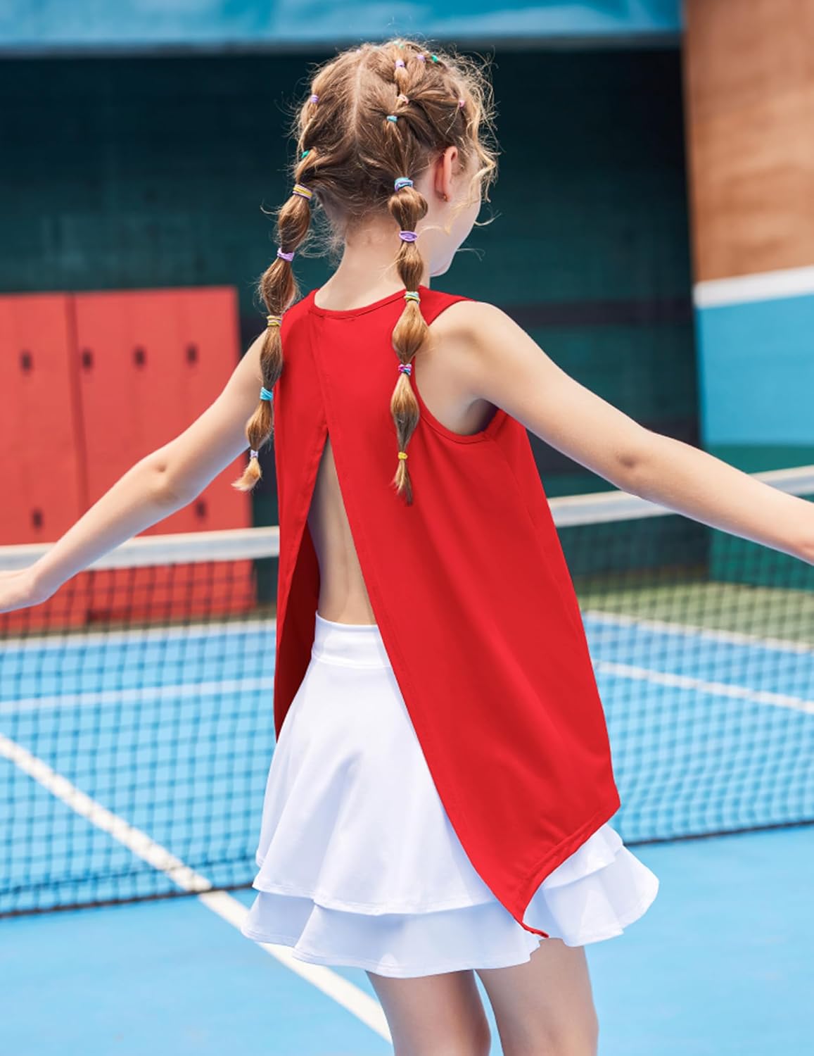 Zacl Kid Girls Athletic Tank Top Cool Soft Sporty 5-14 Years