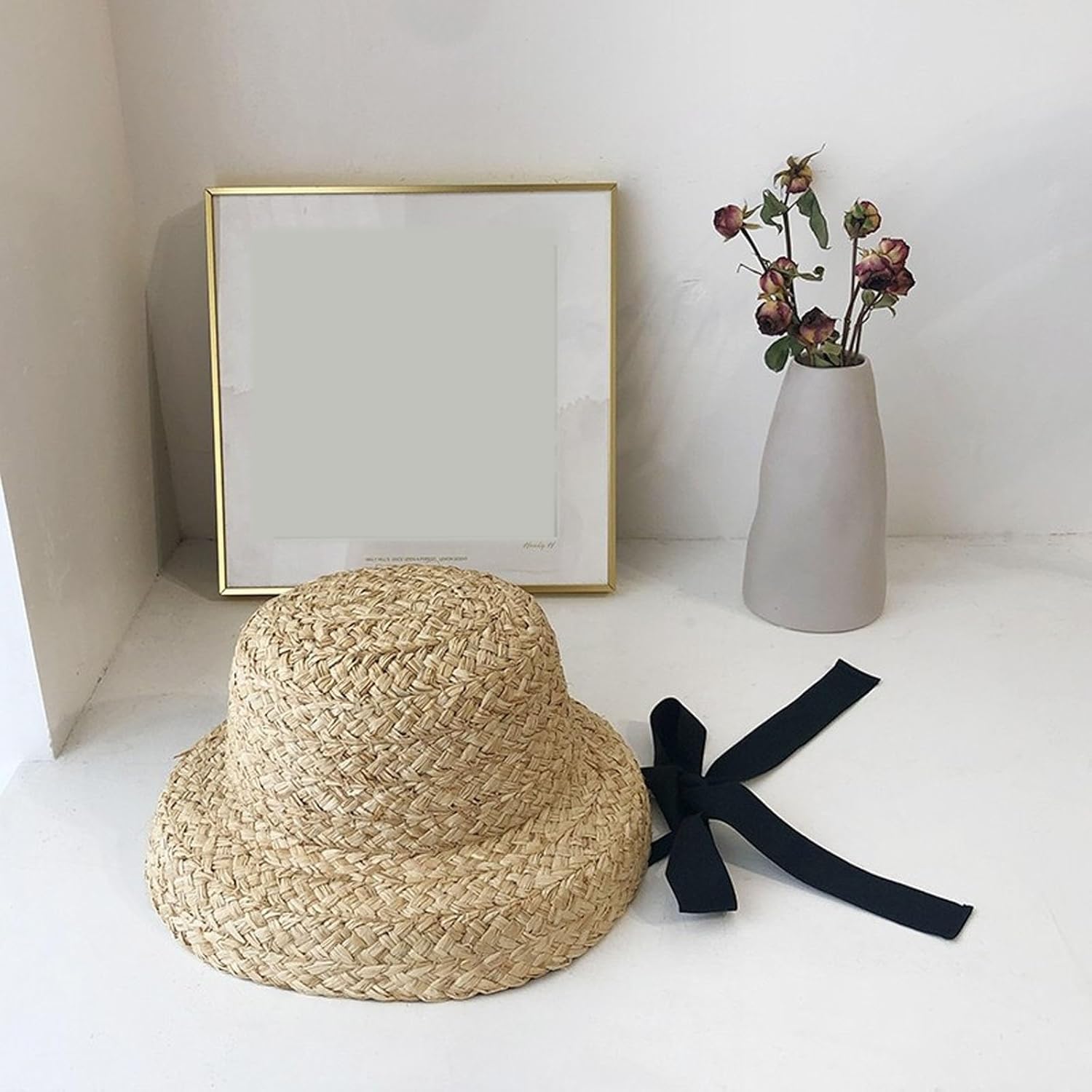 Straw Hats for Toddlers Soft Cotton Elastic Fit Stylish Design Safety