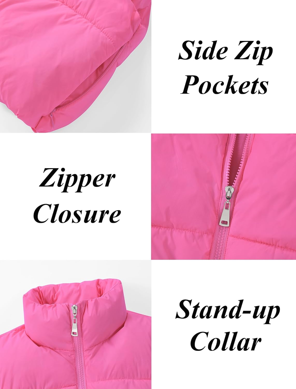 EXARUS Girls Puffer Vest Warm Waterproof 100 Cotton