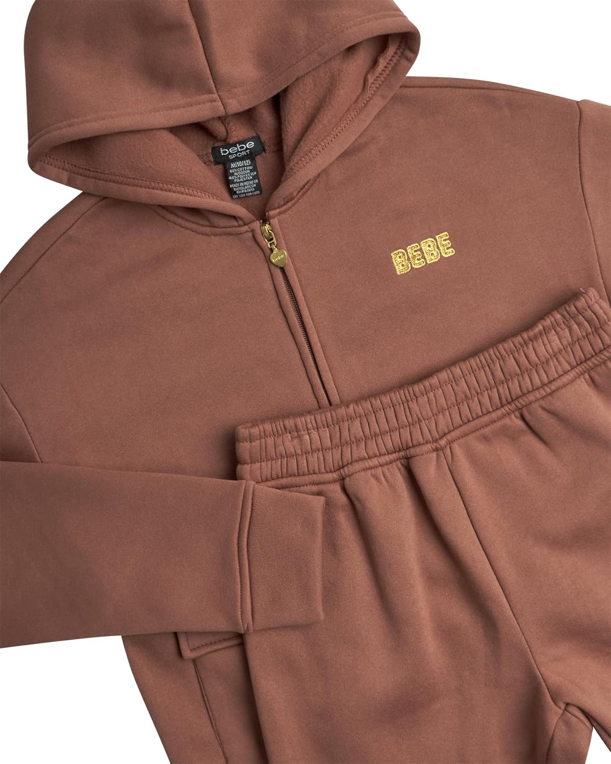 Bebe Girls Cozy Full Zip Sweater and Cargo Pants 7-12