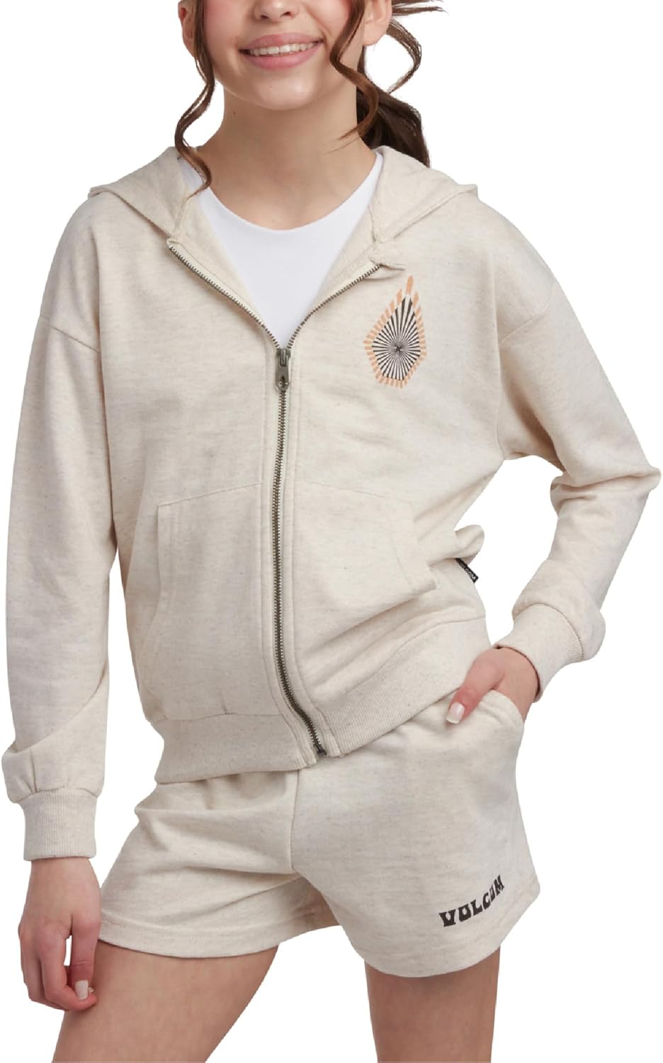 Volcom Girls Fleece Short Set 2 Piece