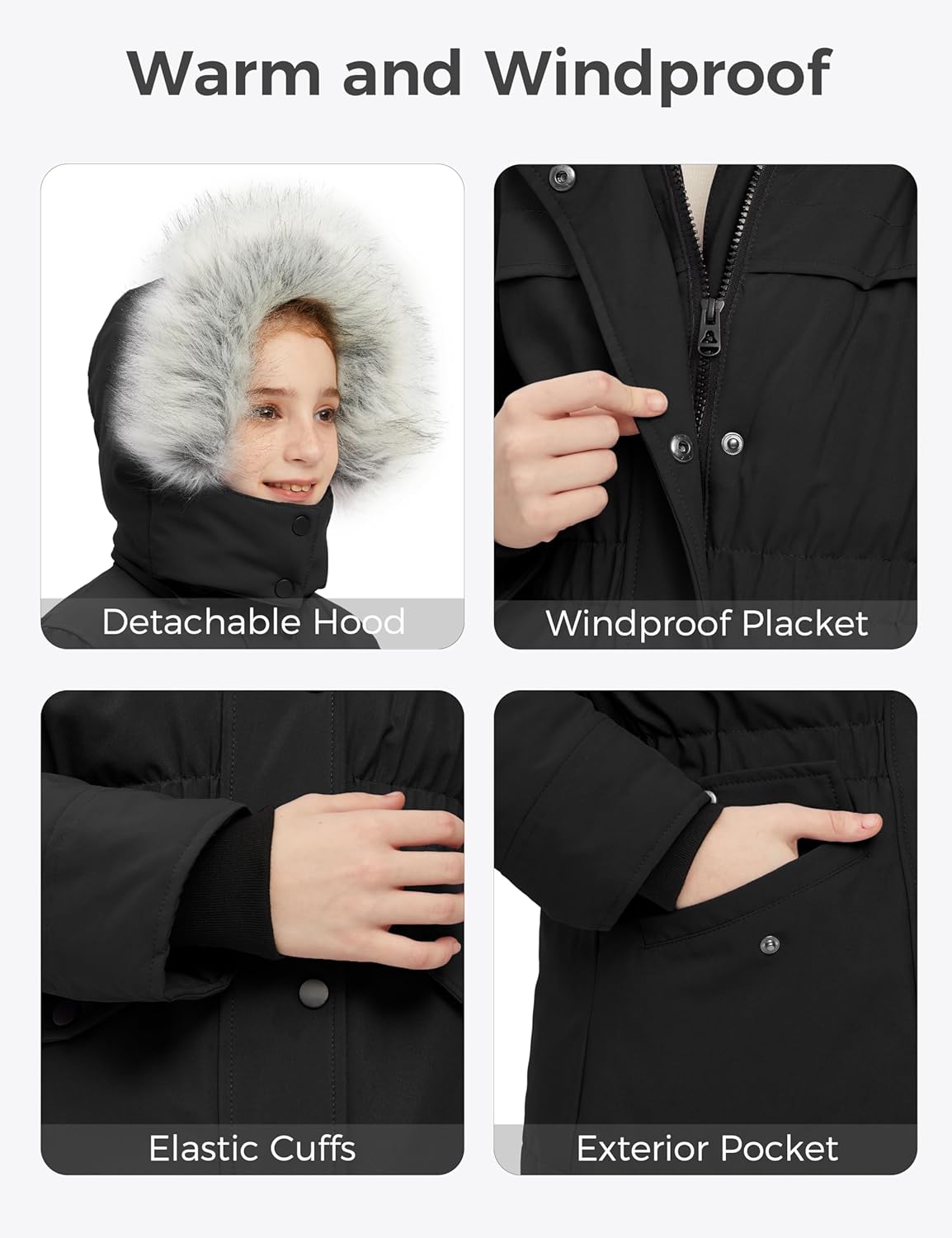 WinterHERO - WantDo Girls Waterproof Puffer Jacket