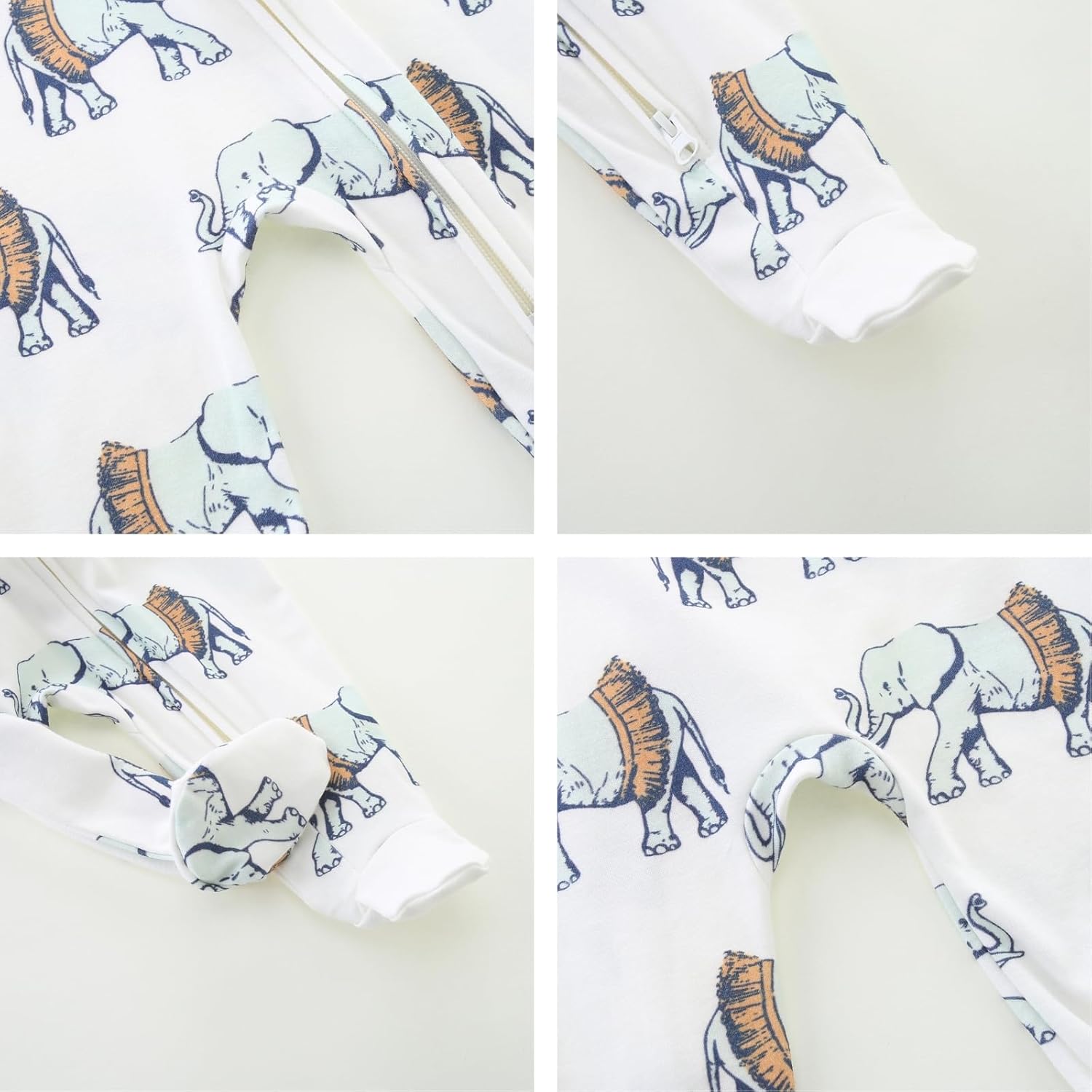 Adorable Cotton Footy Rompers for Baby Easy zuwarchen and Stay Cozy