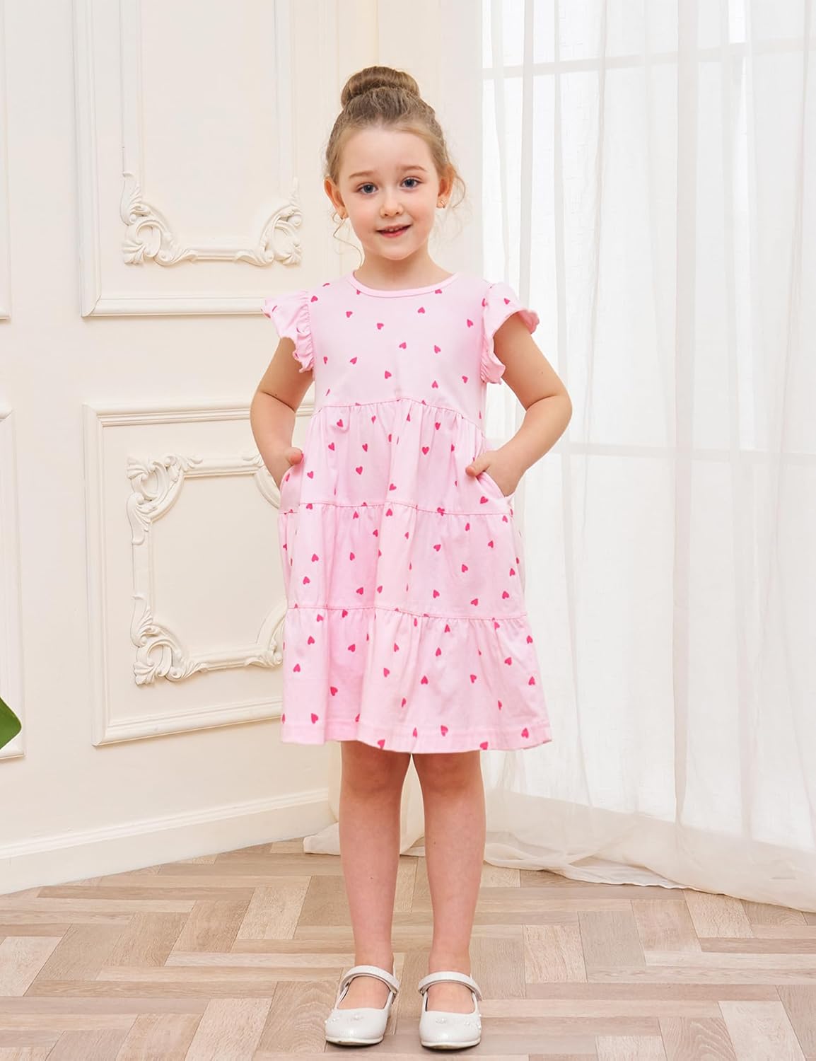 Cute midido dress for girls Bumeex