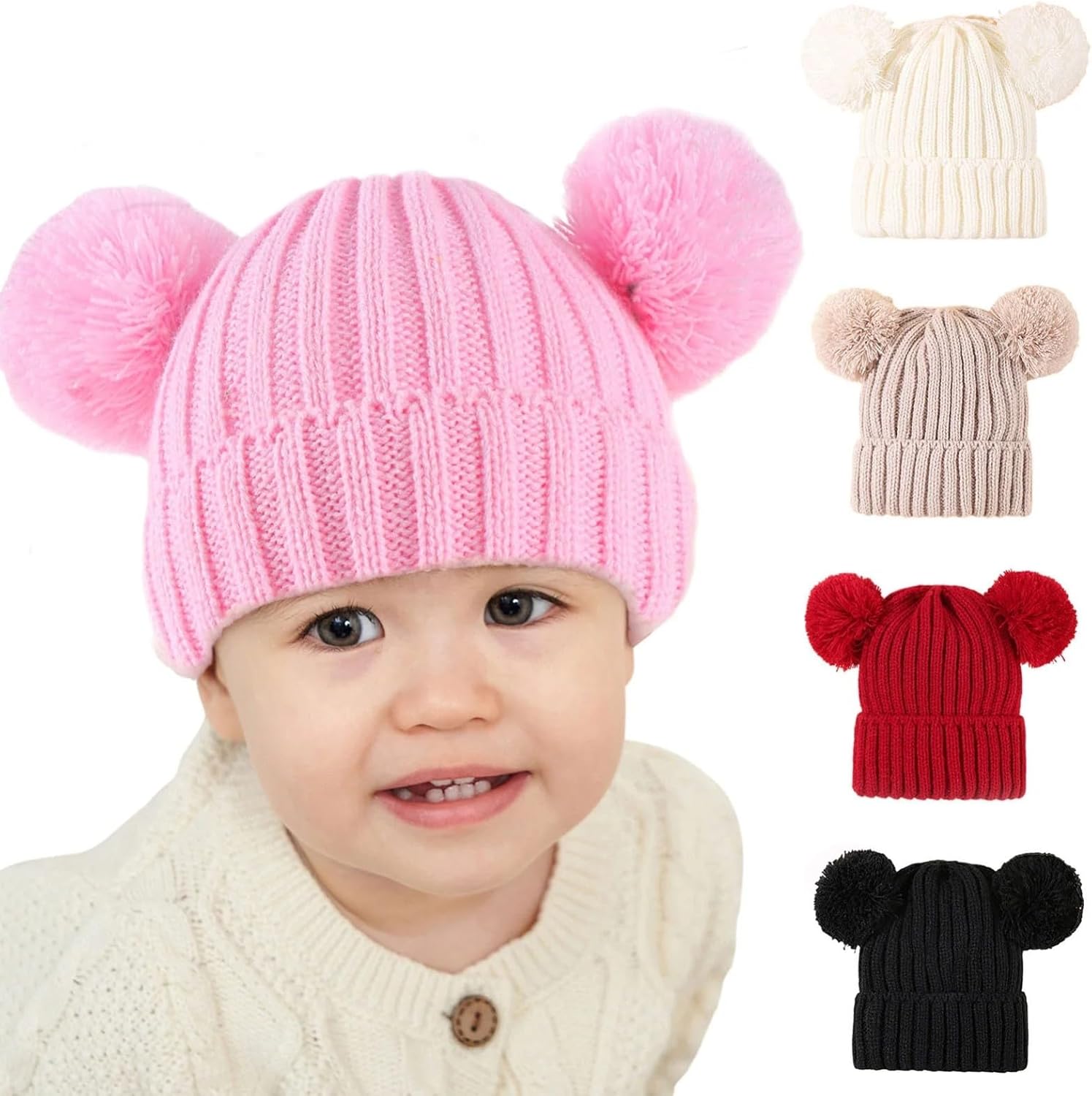 Stretchable Thermal Knitted Toddler Beanie for Warm Weather