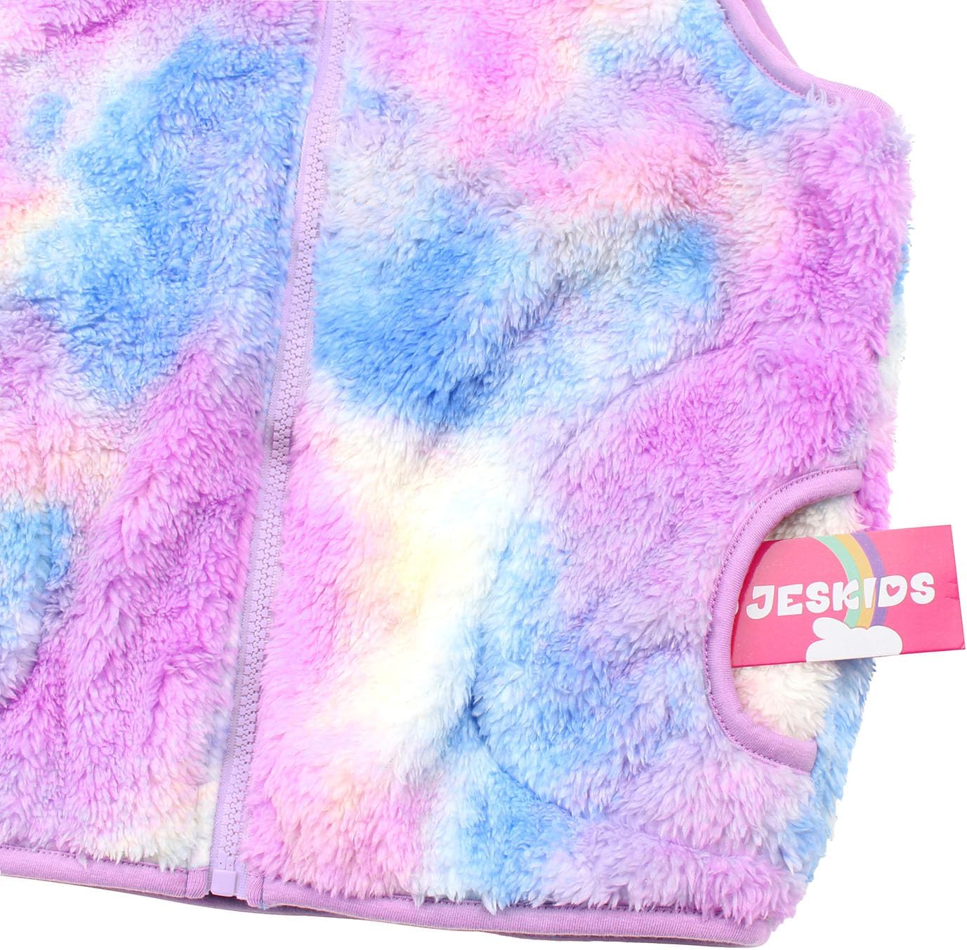 JESKIDS Lightweight Sherpa Fleece Vest for Kids 2-11 Years