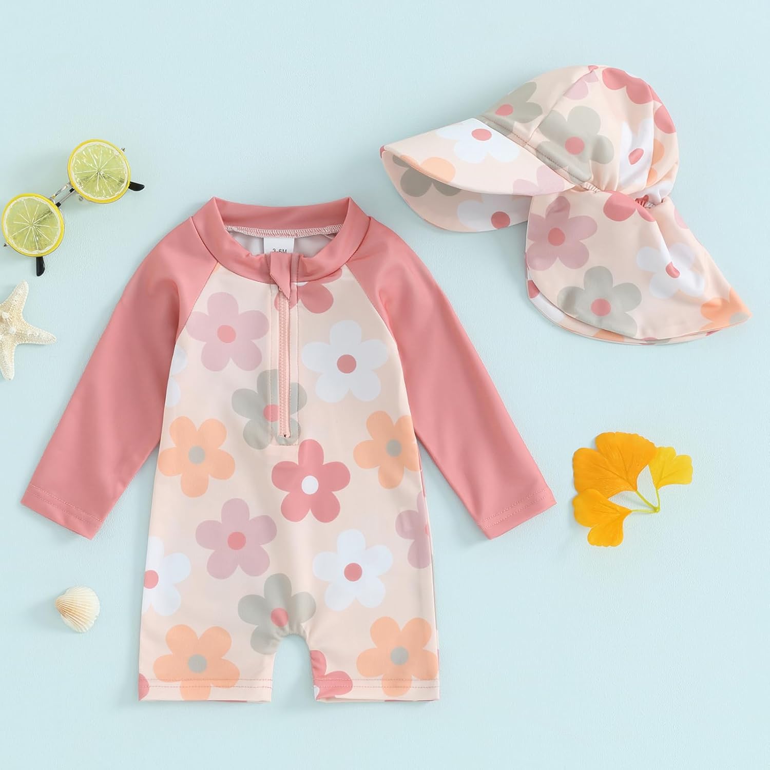 Bath Time Bijoux Toddler rash guard with zipper