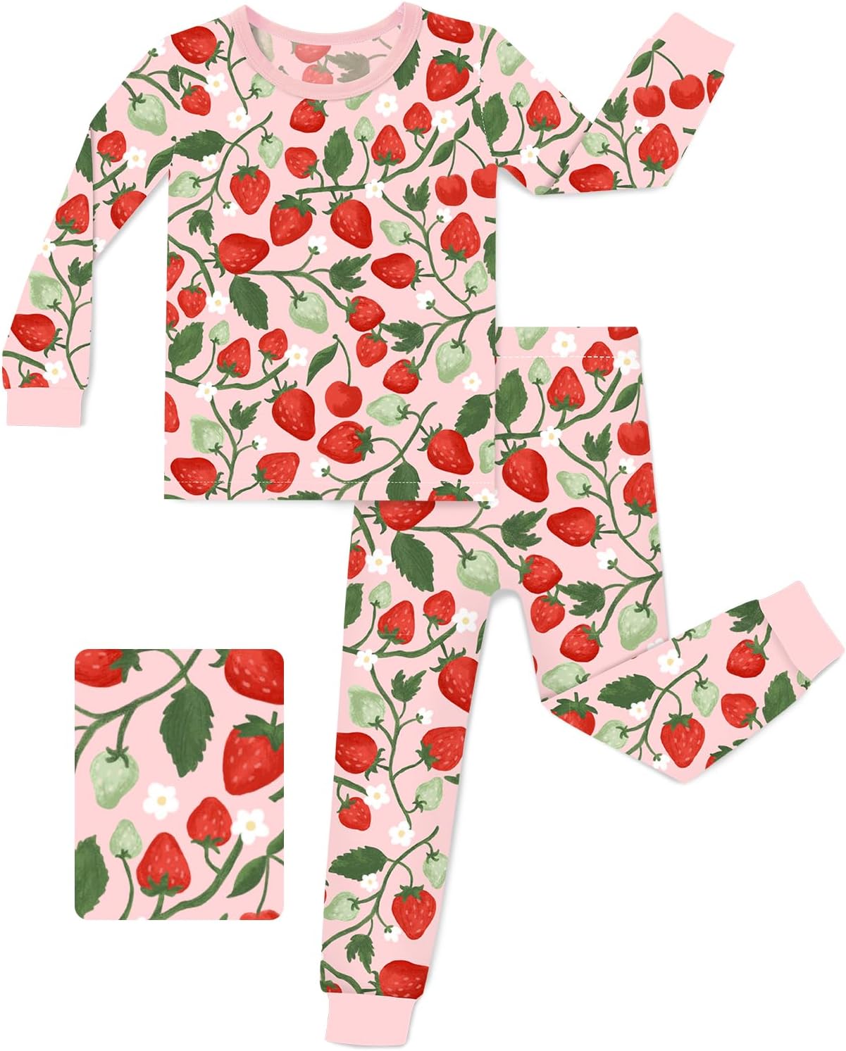 Luxurious Bamboo Viscose Pajama Set for Toddlers 2-8 Years