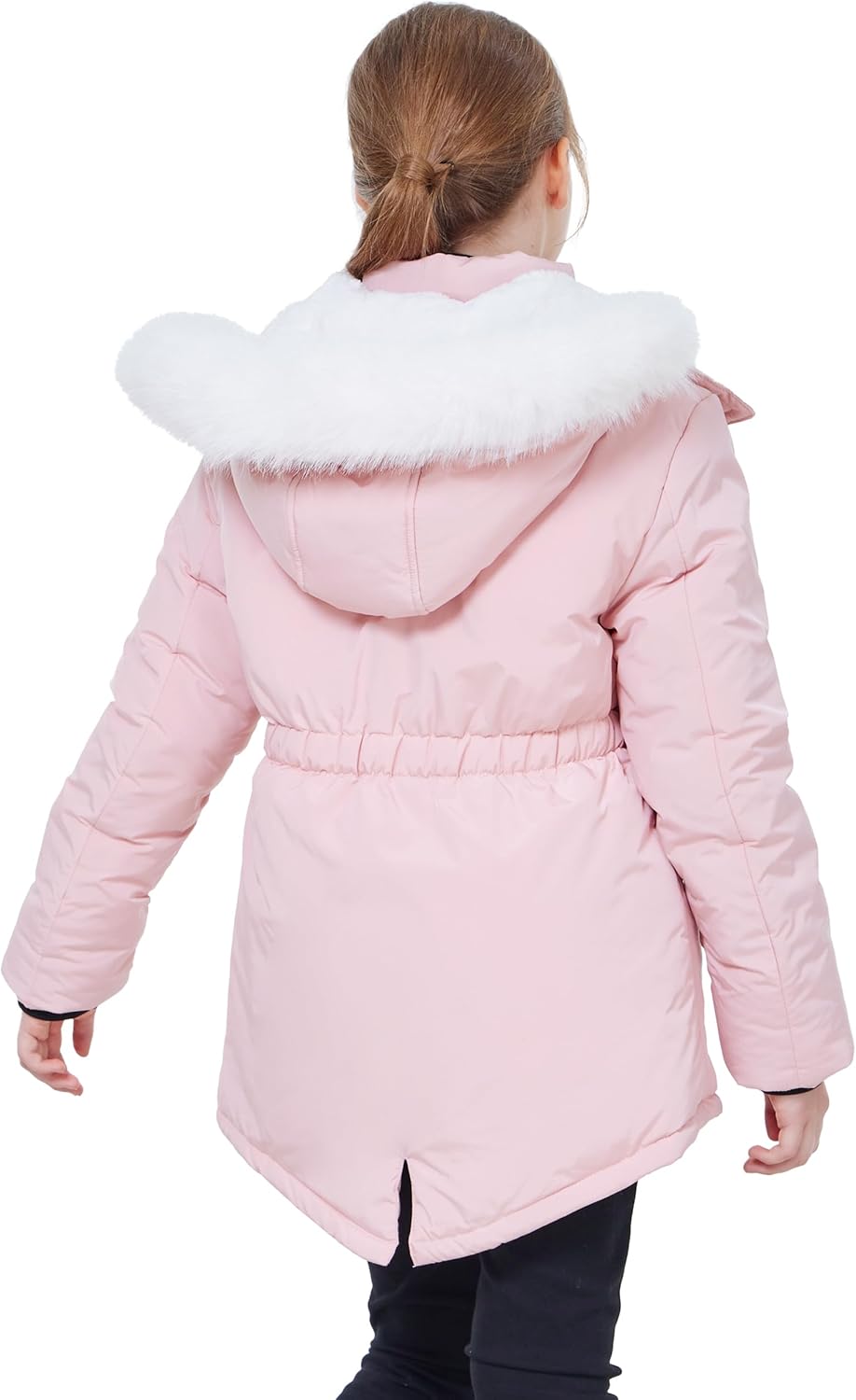 WULFUL Girls Winter Parka - Thicken Down-Like Fleece Mid-Length Waterproof Parka