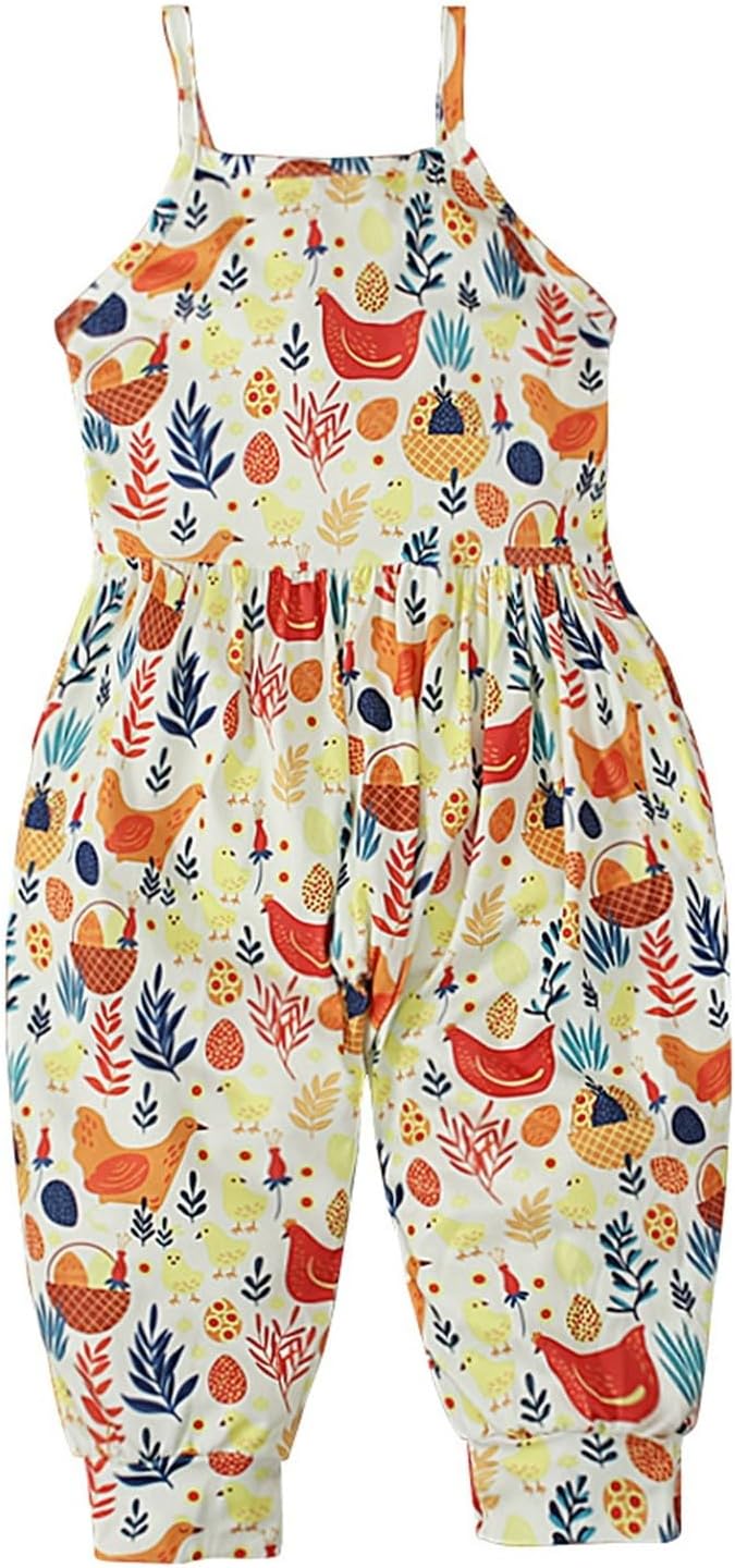 Ultimate Toddler Girls Romper with Backless Harem Halter Design