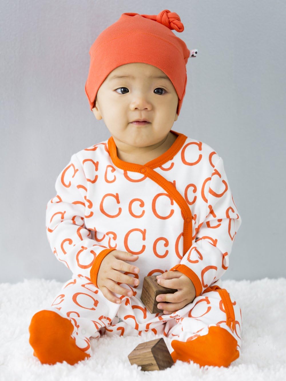 Organic Baby Alphabet FootieRomper with Snaps