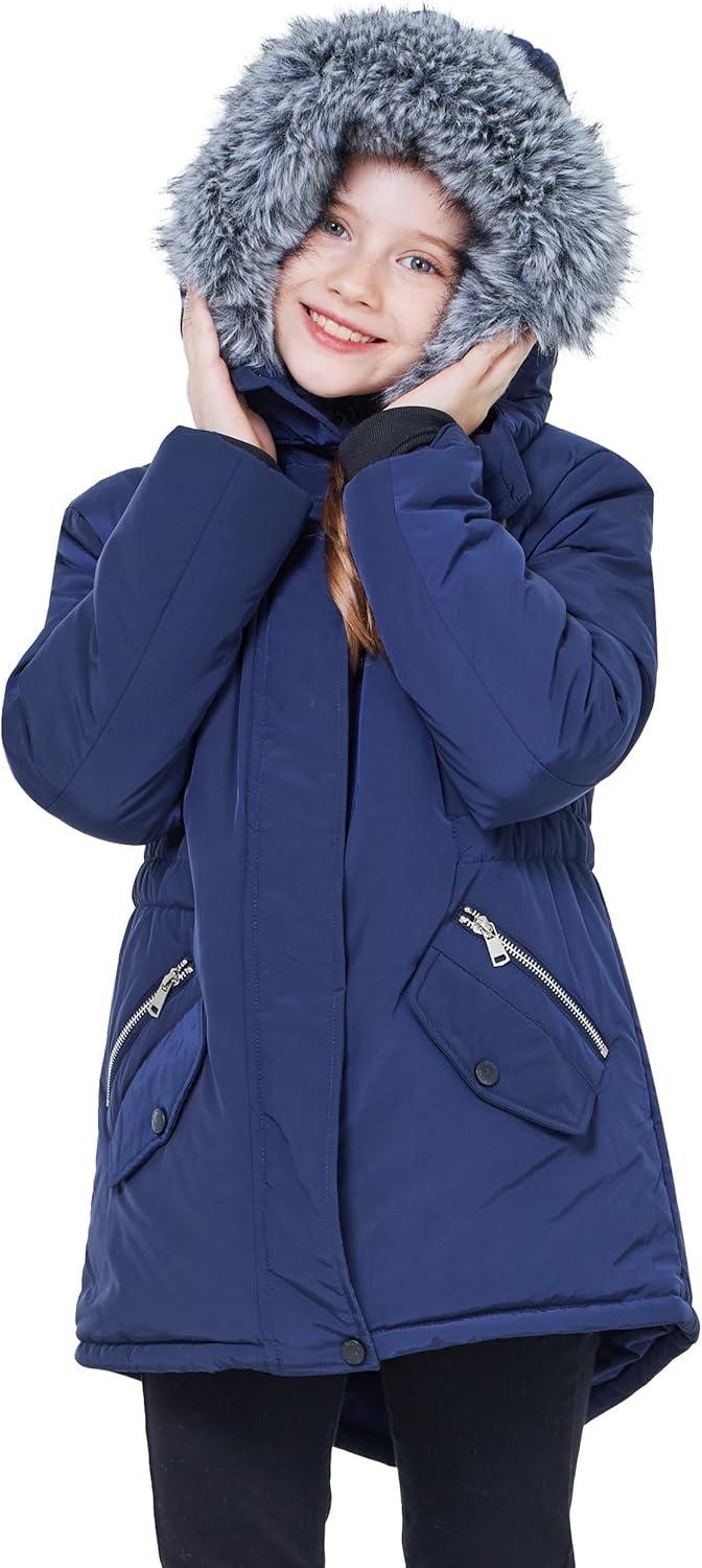 WULFUL Girls Winter Parka Super Warm and Waterproof